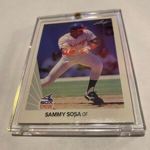 Sammy Sosa RC Rookie Leaf Baseball # 220 Chicago White Sox Vintage Collectible